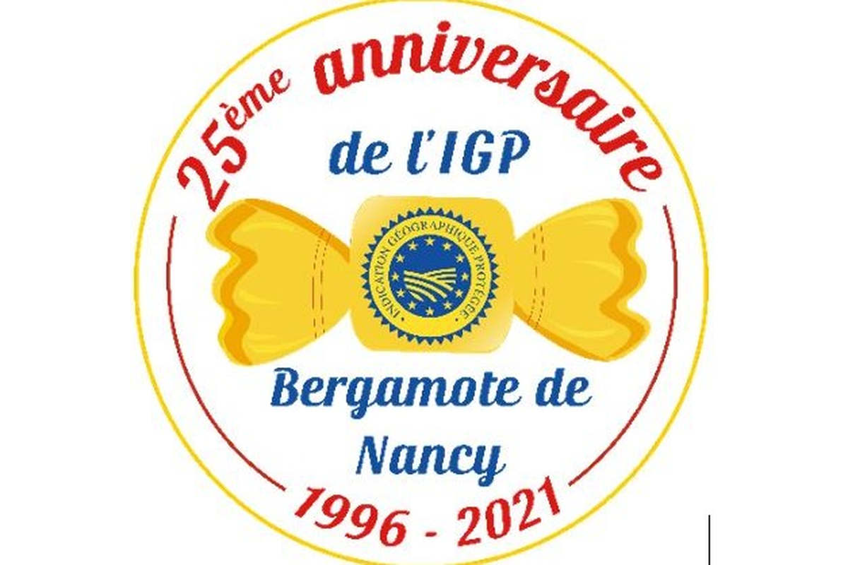 La bergamote de Nancy (logo du 25è anniversaire)
