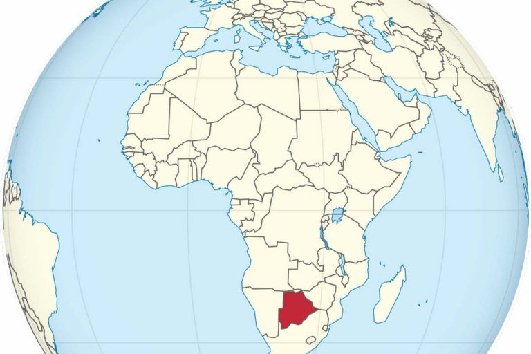 Le Botswana en Afrique australe ( TUBS, CC BY-SA 3.0, via Wikimedia Commons)