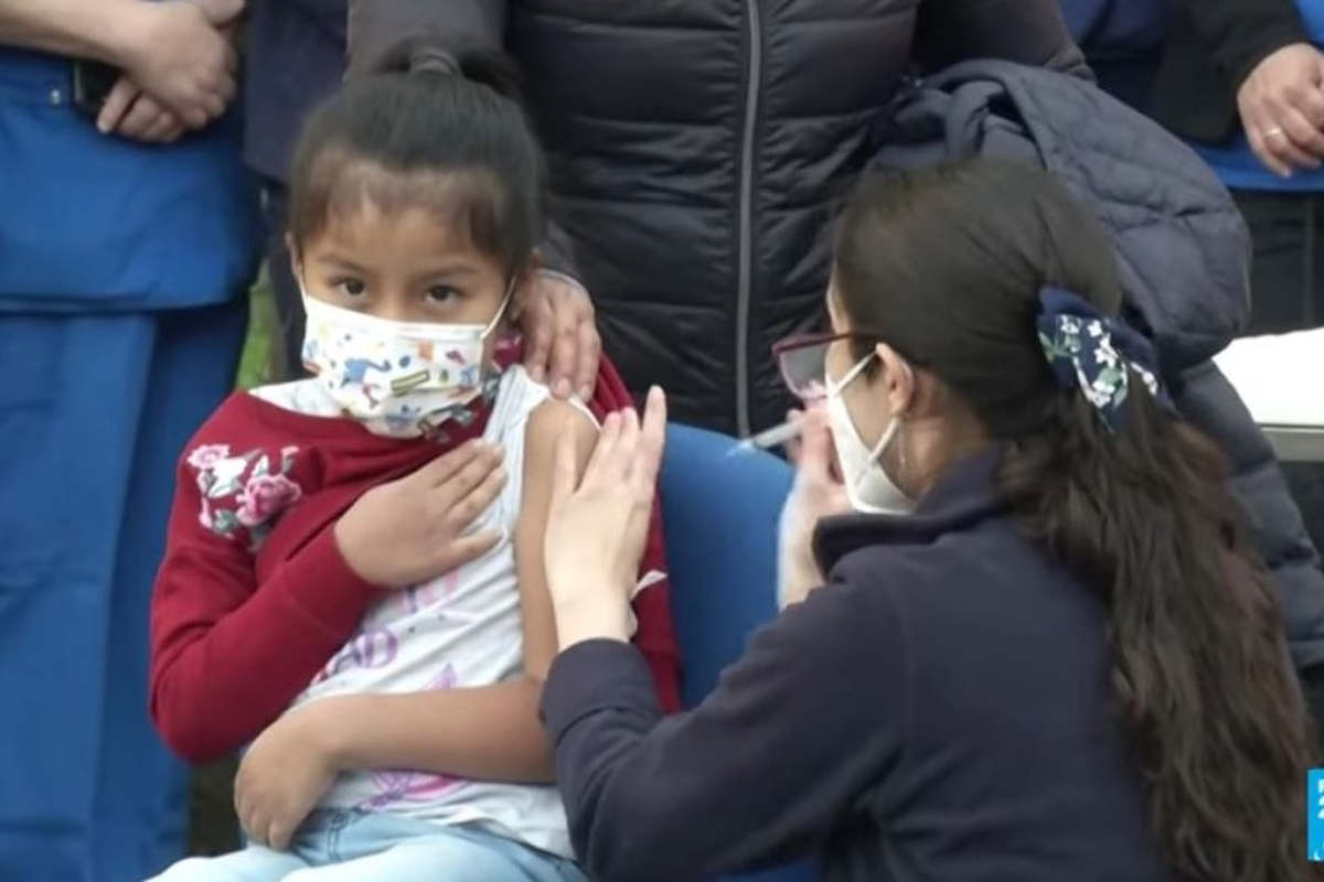 Vaccination des enfants au Chili (capture France24)