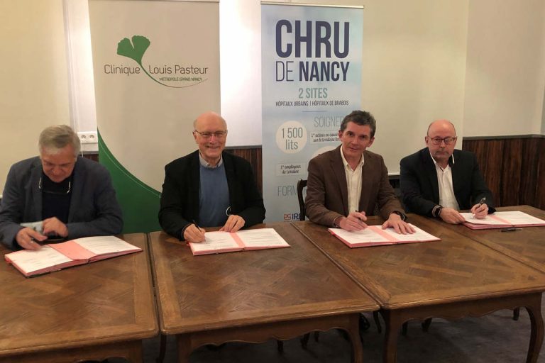 CHRU Nanc-Clinique Pasteur : signature de l'accord-cadre