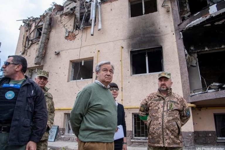 Antonio Guterres, DG de l'Onu s'est rendu à Moscou et à Kiew (capture Twitter)