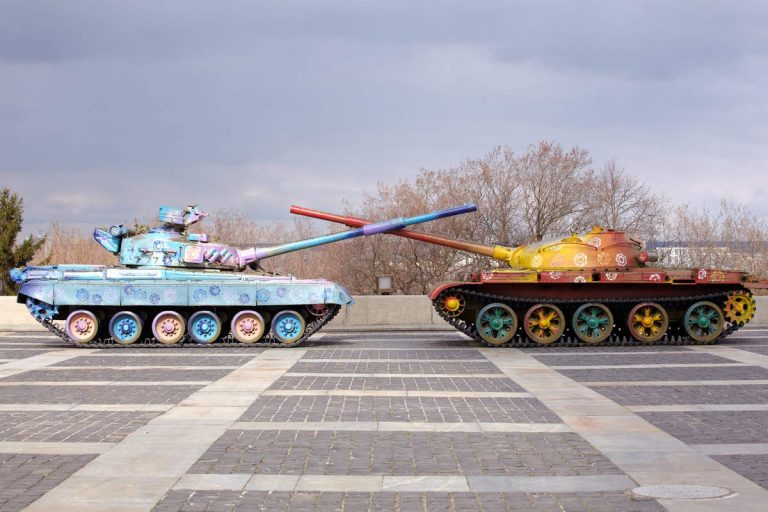les tanks à Kiev (UnlimPhotos)