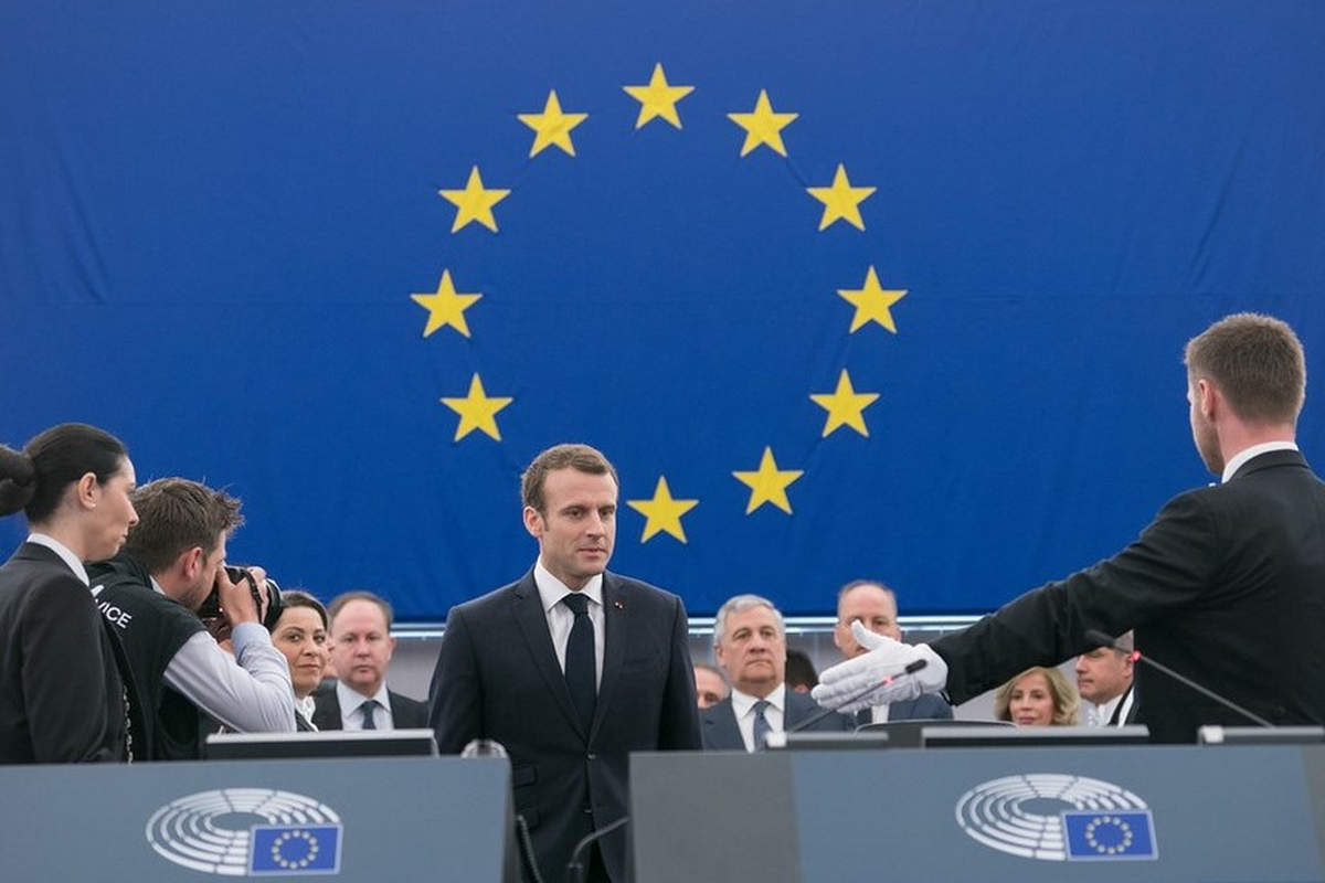 Le Président Macron débat de l'avenir de l'Europe à Bruxelles (Flickr)