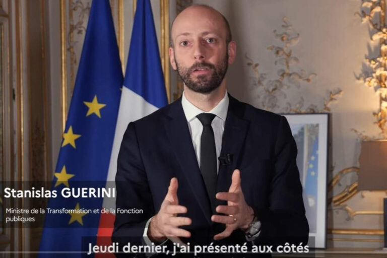 Stanislas Guérini, ministre de la Fonction publique (capture d'écran)
