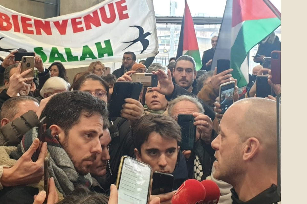 L'avocat Salah Hamouri accueilli en France (Photo Association France Palestine)