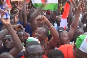 Scènes de liesse au Niger (capture euronews)