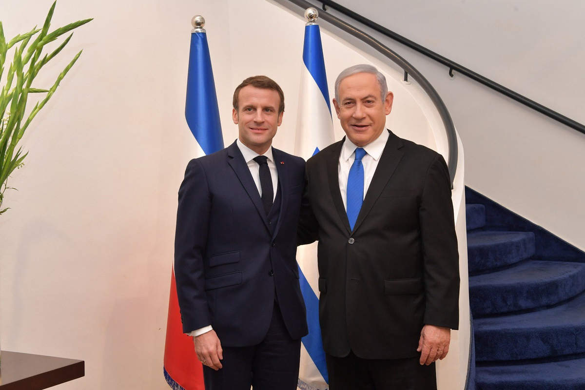 Emmanuel Macron s'est entretenu avec Benyamin Netanyahou (Flickr)