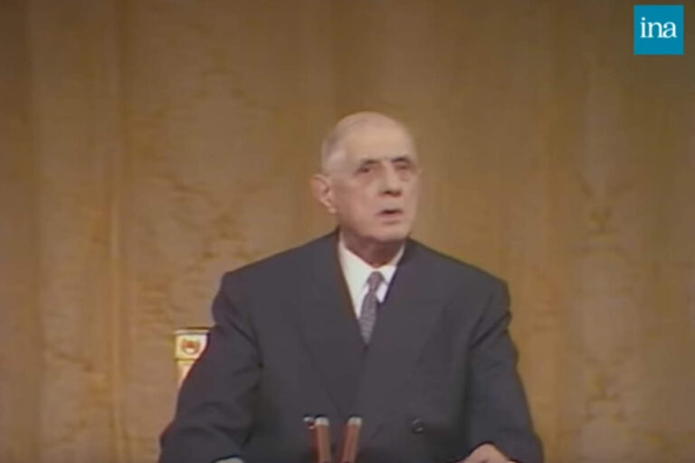 Conférence de presse de de Gaulle sur le Proche-Orient (INA-Youtube)