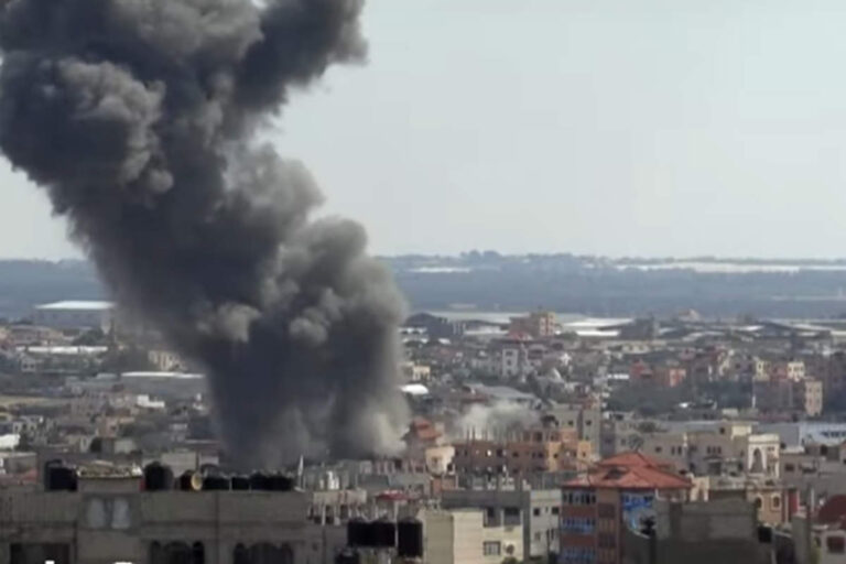 Frappes israéliennes sur Gaza (capture euronews)