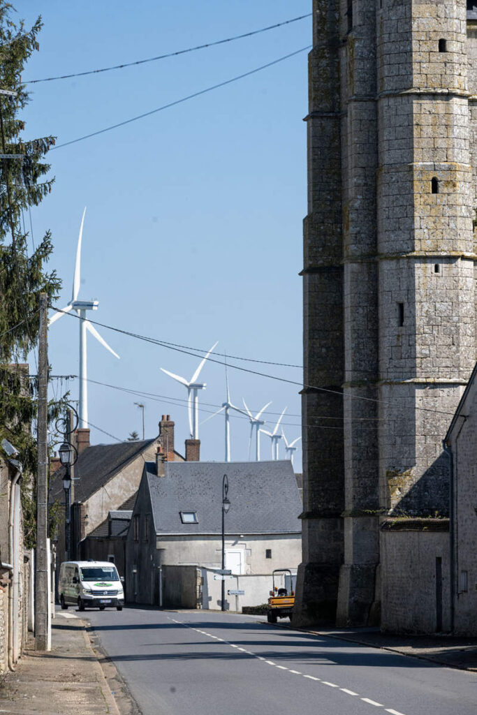 Les éoliennes à Cormainville, dans l'Eure-et-Loir (DR)