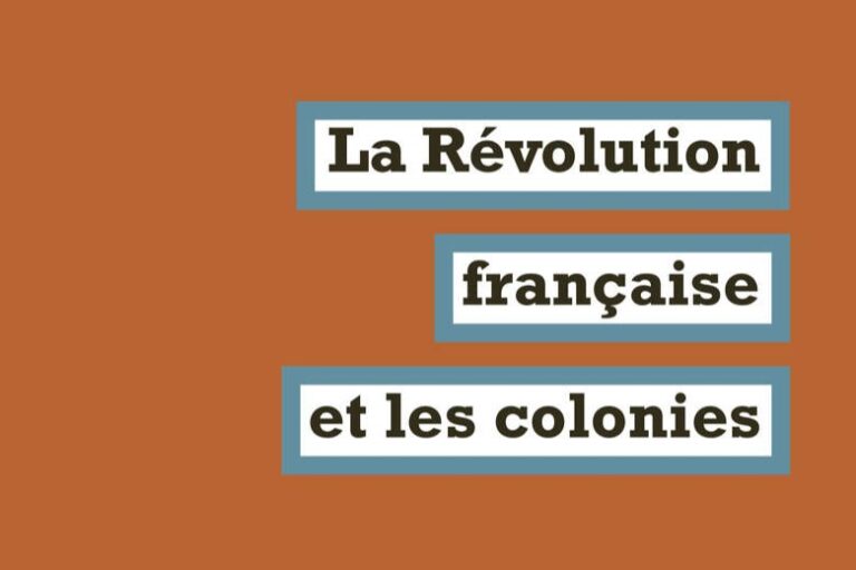 La Révolution française et les colonies (Marc Belissa, La Fabrique Editions)