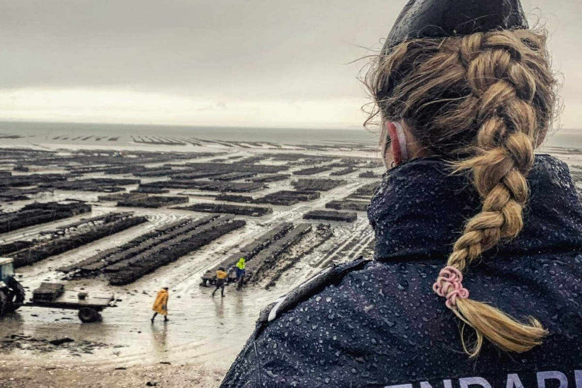 Protection des parcs à huîtres (photo gendarmerie de Saint-Malo)