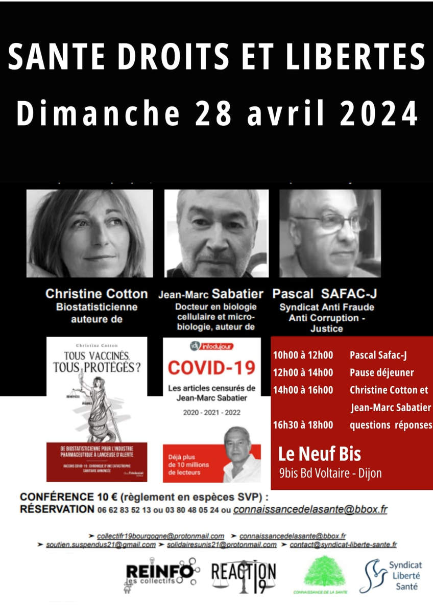 Conférence santé, droit, liberté à Dijon