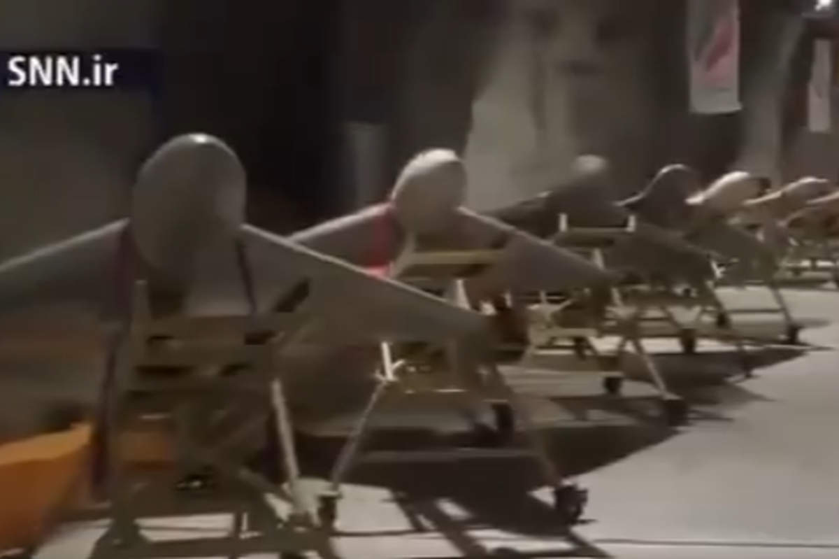 drones iraniens tirés contre Israël (capture SNN iran)