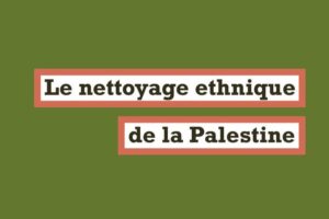 Ilan APPE_"Nettoyage ethnique de la Palestine" (La Fabrique Éditions)