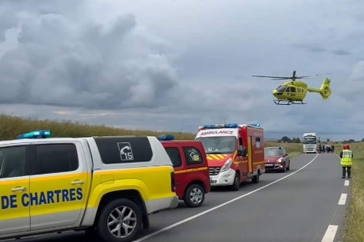 Sept morts dans un accident de la route en Eure-et-Loir (capture l'Echoc de Chartres)