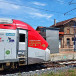 © Régiolis hybride lors de sa première circulation commerciale en Grand Est en gare de Mommenheim (67) – Région Grand Est
