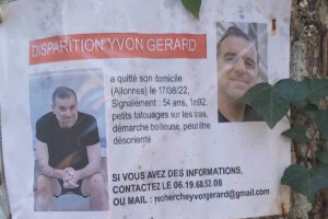 Des affiches en forêt sur la disparition d'Yvon Gérard (DR)
