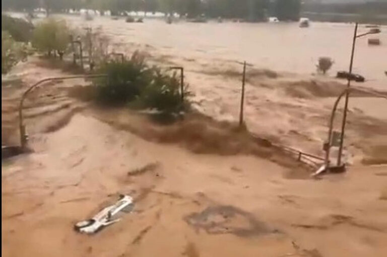 Inondations spectaculaires en Espagne (capture X)