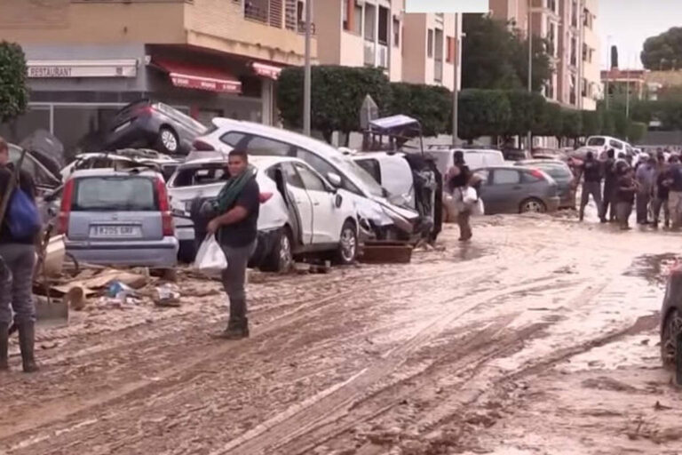 Espagne : des dégâts humains et matériels incroyables (capture Euronews)