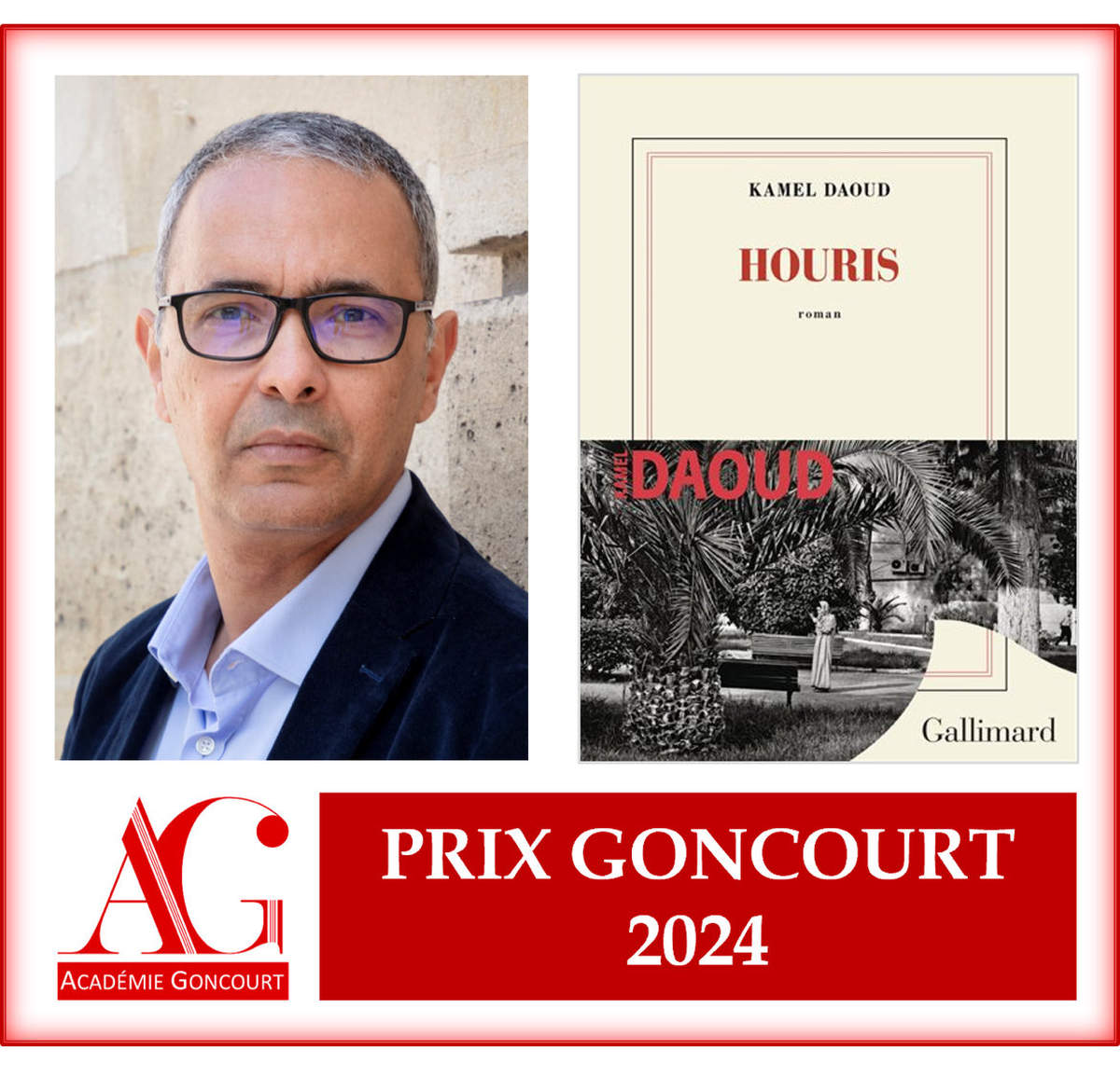 Le Goncourt 2024 à Kamel Daoud (Académie Goncourt)