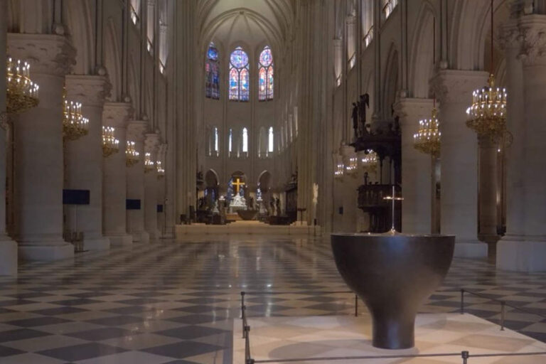 Notre-Dame de Paris restaurée (capture Vatican News)