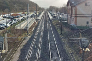 La halte ferroviaire d'Hettange-Grande (57) aujourd'hui (photo Le Hérisson du Rail)