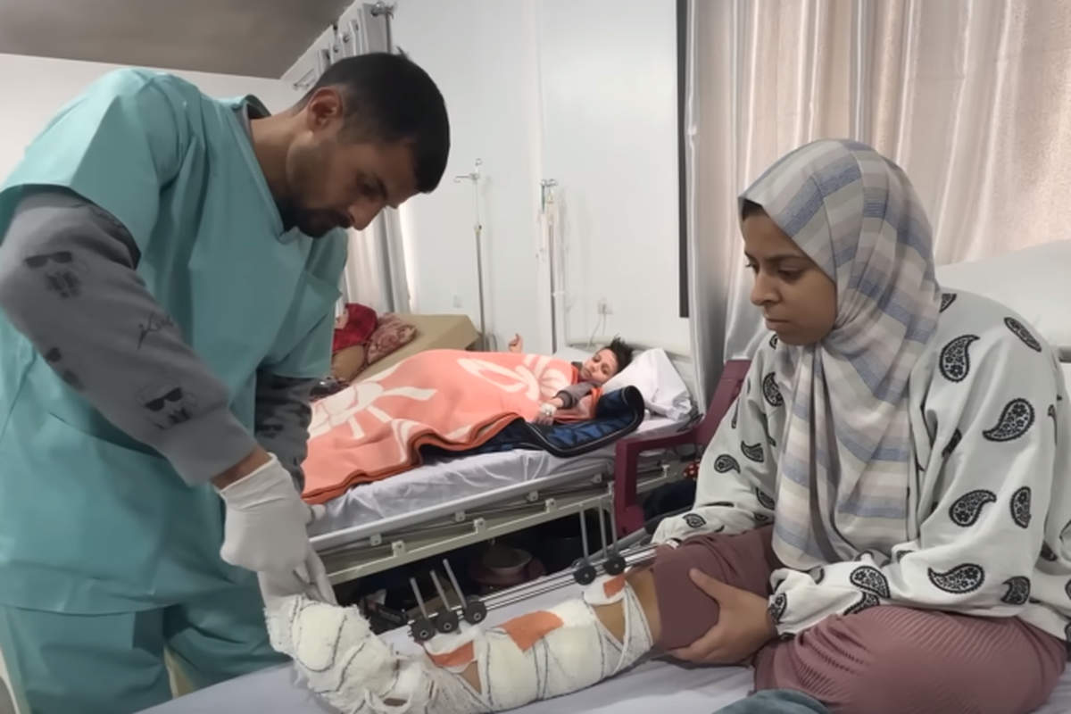 Gaza : Les hôpitaux débordés (capture YouTube MSF)