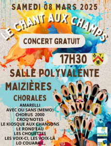 Affiche du festival de chant choral