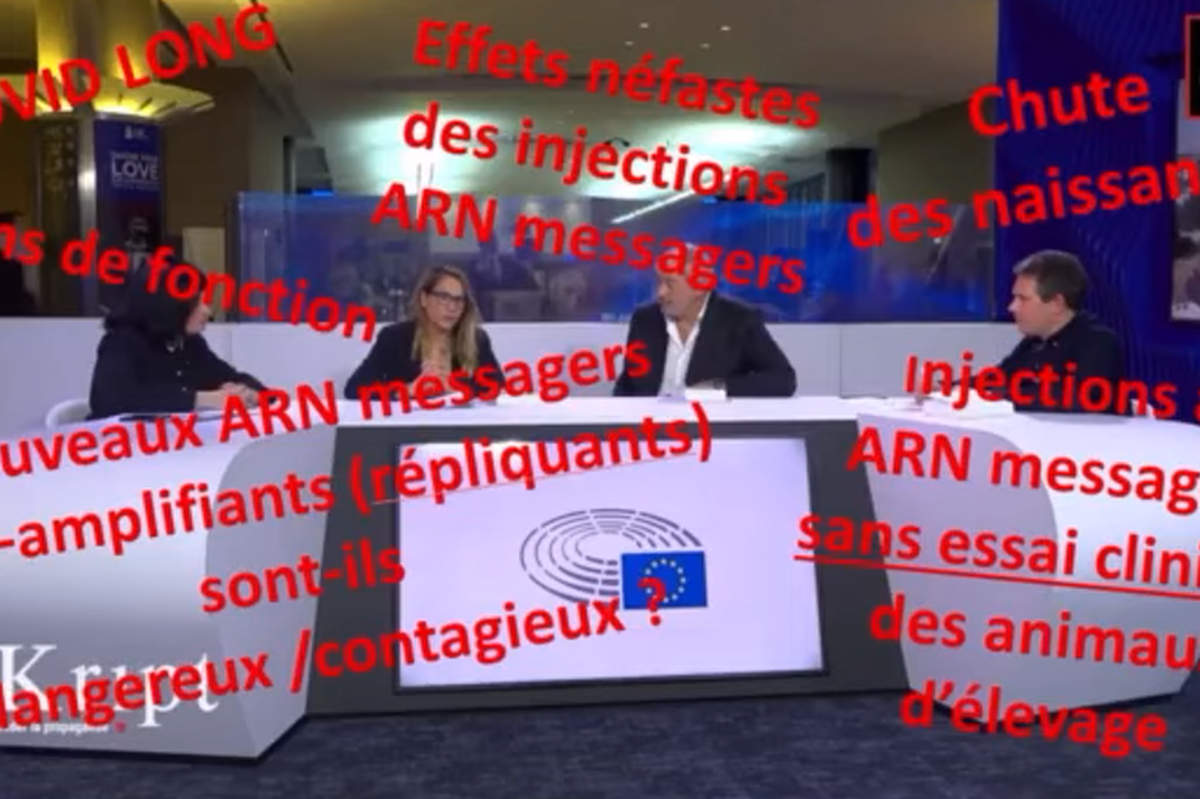 Invité au Parlement européen par Virginie Joron, Jean-Marc Sabatier explique les dangers des vaccins contre la Covid-19 