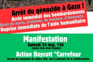 Manif en faveur de Gaza