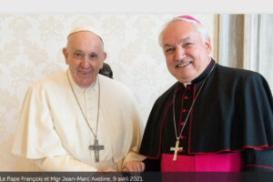 Le pape François et Mgr Jean-Marc Aveline 9 avril 20221 (Vatican News)
