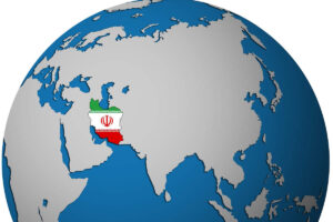 L'Iran sur la mappe monde (UnlimPhotos)