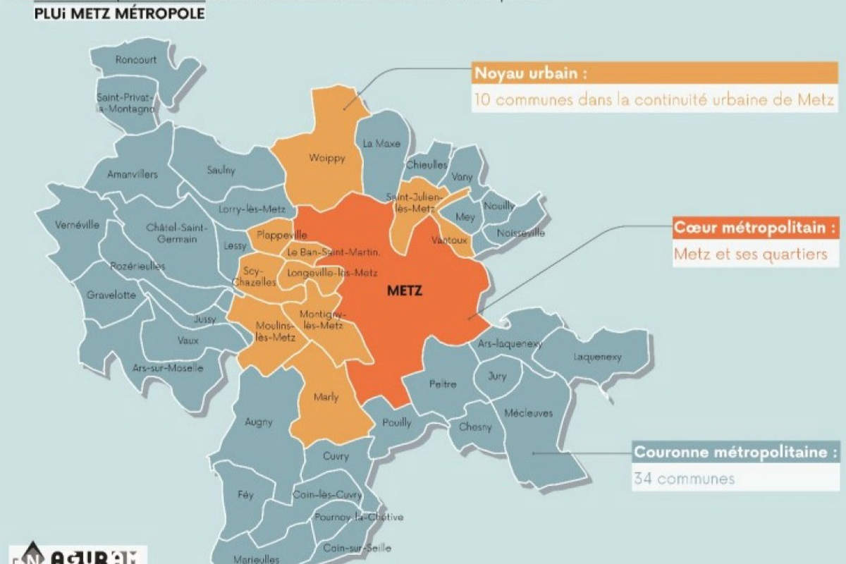 Le PLUi de Metz métropole concerne 45 communes (rapport commission d'enquête publique)