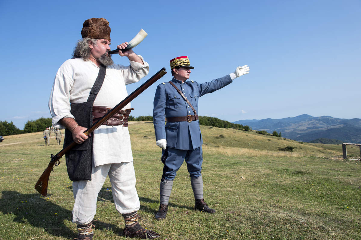 Commémoration de la bataille en costumes d'époque (Photo Jean-Christian Tirat)