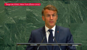 Discours de Macron à l'ONU (capture X)