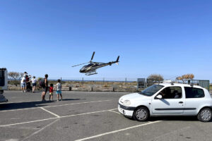 Les appareils de OYA Vendée Hélicoptères atterrissent au Port-Joinville (DR)