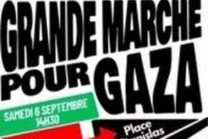 Gaza : Marche de Vandœuvre à Nancy (affiche)