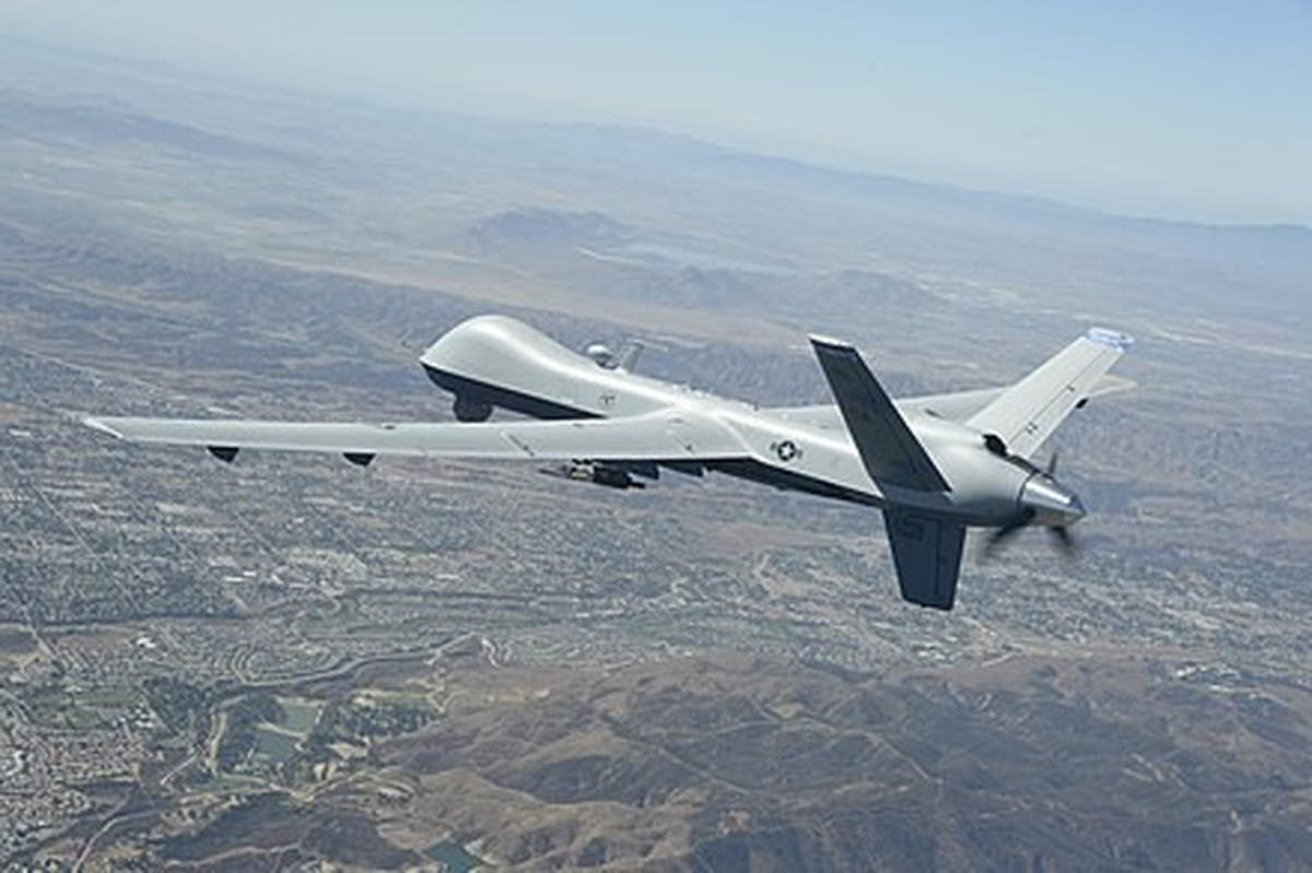 Des drones de toute taille pour l'espionnage ou les frappes militaires (wikipédia)