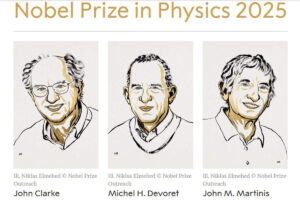 Les lauréats du prix Nobel de Physique (Niklas Elmehed © Nobel Prize Outreach)