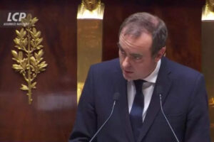 Discours de politique générale de Sébastien Lecornu (capture LCP)