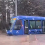 Le tram de Montpellier se prend pour un bateau (capture X)