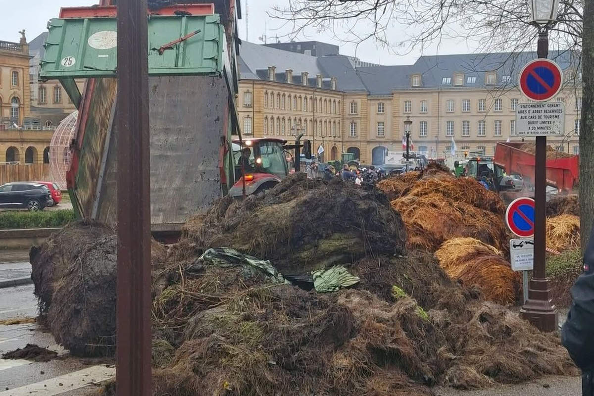 Manifestation des agriculteurs en Moselle (info trafic Moselle, page FB)