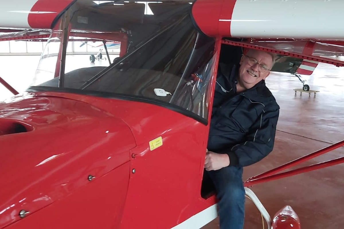 Georges Humeau, Président du club ULM de Chambley (DR)