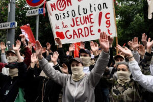 Manif de La Jeune Garde (France24)