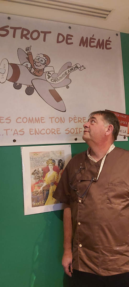 Vincent Pouilleux, patron du restaurant La Carlingue à Mémé (DR)