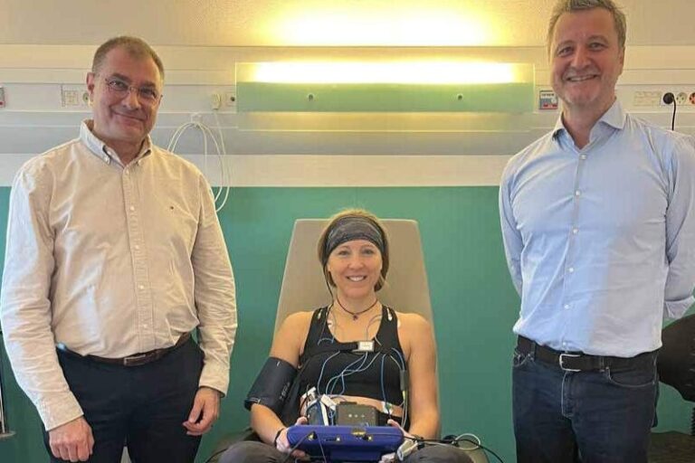 De Gauche à droite : Marc-Antoine Custaud, Sophie Adenot et Benoît Bolmont. (Photo UL)