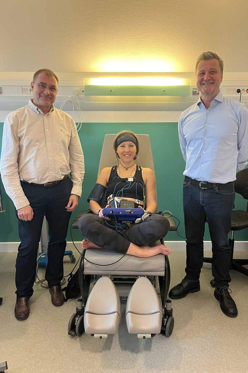 De Gauche à droite : Marc-Antoine Custaud, Sophie Adenot et Benoît Bolmont. (Photo UL)