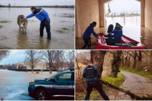 Gros dégâts de la tempête Niels (Gendarmerie, capture X)