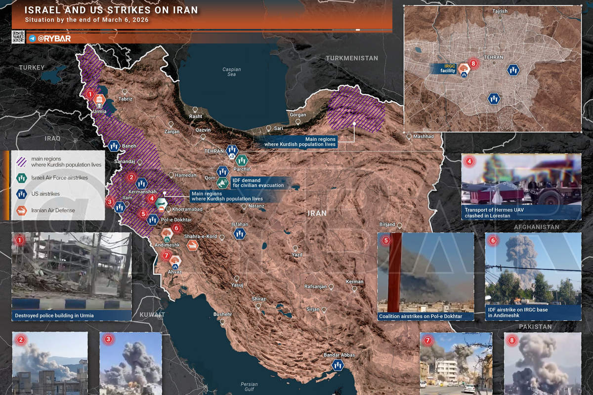 Carte des attaques israéliennes sur l'Iran
